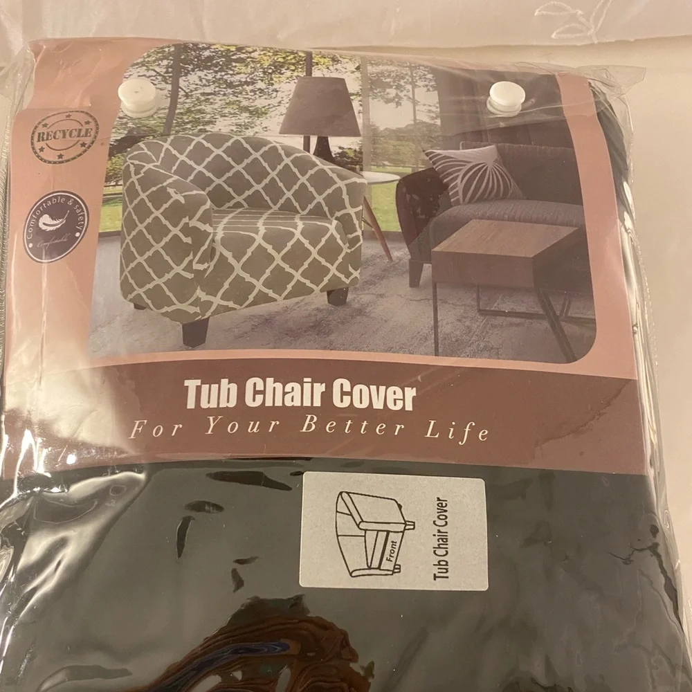 Tub Chair Slip Black